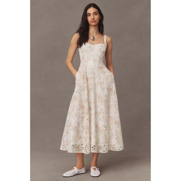 Bardot Lilah Sweetheart Corset A-Line Midi Dress